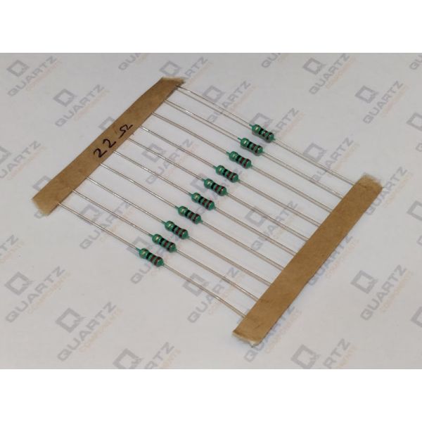 22 ohm, 1/4 Watt Resistor with 5% tolerance (Pack of 10)