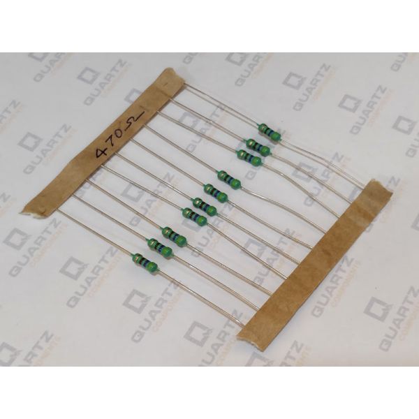 470 ohm, 1/4 Watt Resistor with 5% tolerance (Pack of 10)