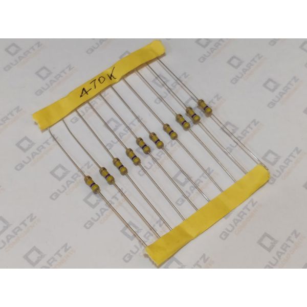 470K ohm, 1/4 Watt Resistor with 5% tolerance (Pack of 10)