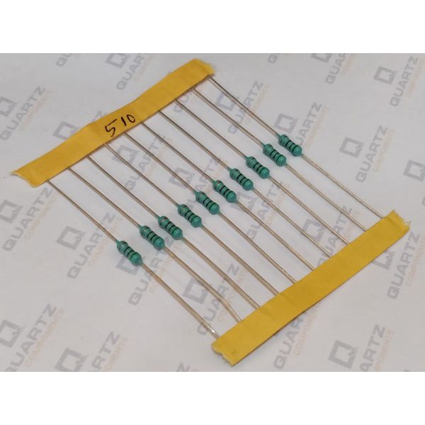 510 ohm, 1/4 Watt Resistor with 5% tolerance (Pack of 10)