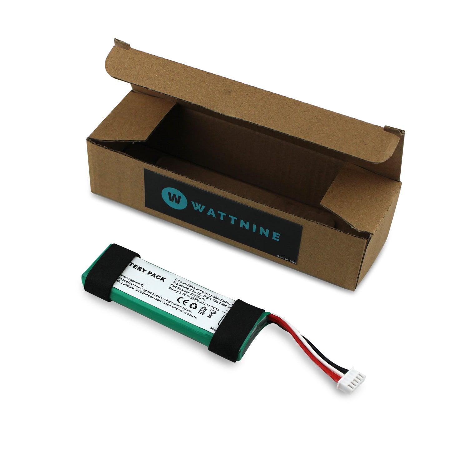 WATTNINE JBL Flip 4 Battery Replacement Kit - 3.7V 3200mAh High Quality Lipo battery with tools for Home Replacement