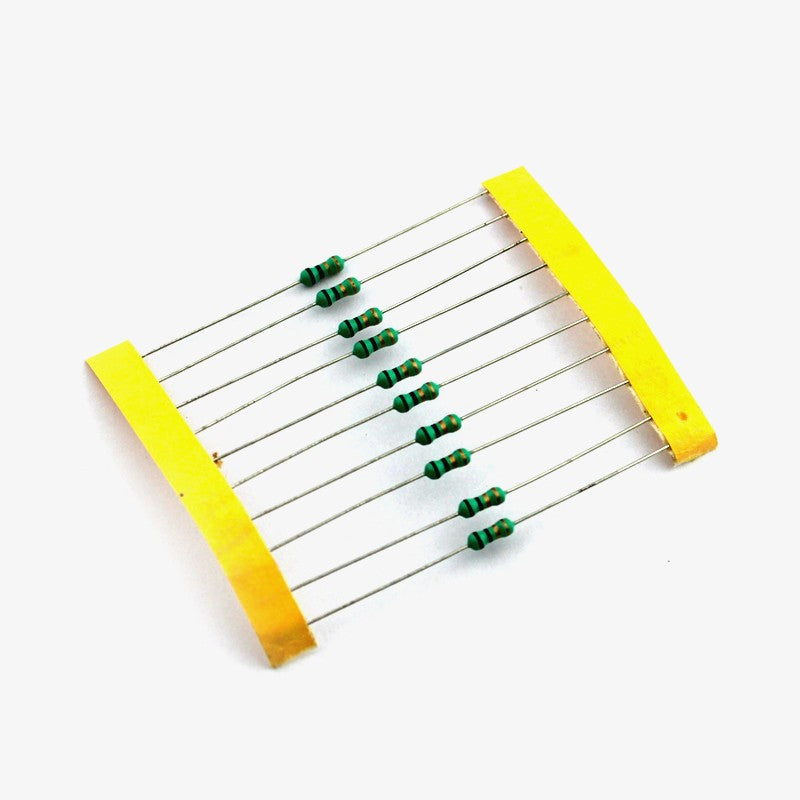 1 Ohm, 1/4 Watt Resistor with 5% tolerance (Pack of 10)