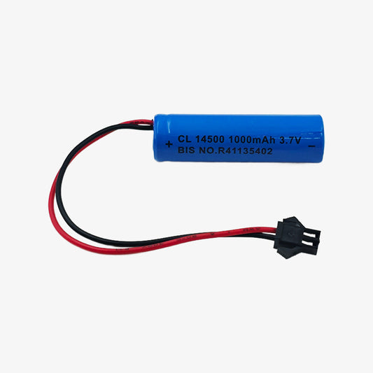 1000mAh 3.7V 14500 Li-ion Battery with BMS and JST Connector
