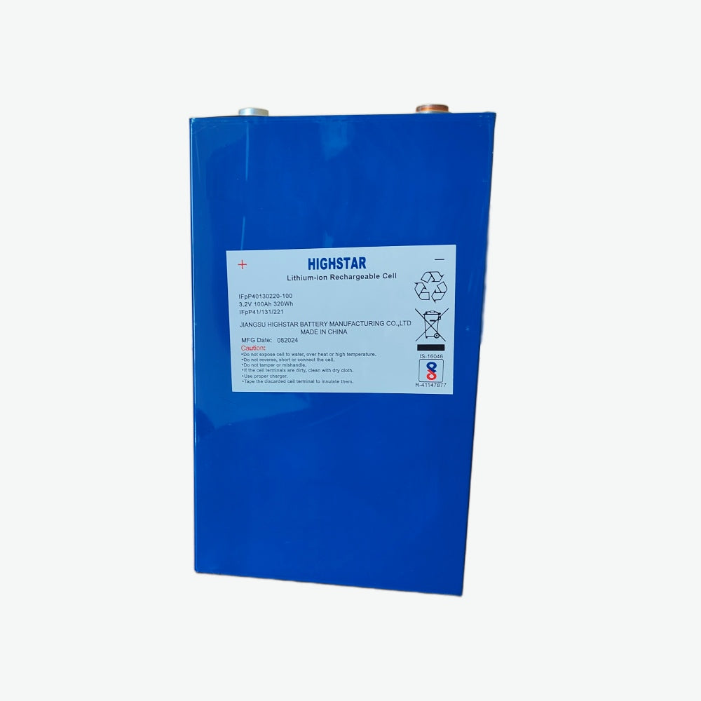 3.2V 100Ah LiFePO4 Prismatic Battery Cell (High Star Lithium Battery)