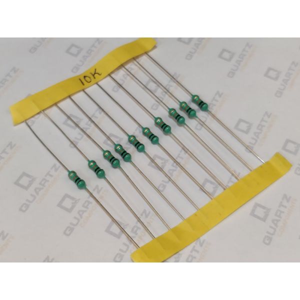 10K ohm, 1/4 Watt Resistor with 5% tolerance (Pack of 10)
