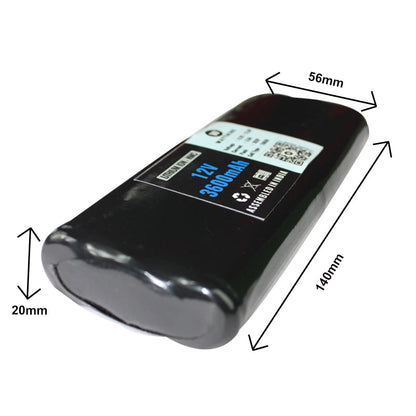 12v 3600mAh Lithium ion Battery Pack with warranty