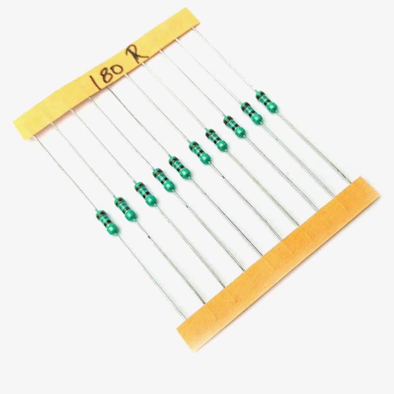 180 ohm, 1/4 Watt Resistor with 5% tolerance (Pack of 10)