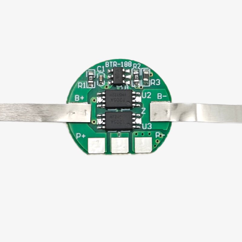1S 3A 18650 (NMC) Lithium Battery BMS Round Shape With Nickel Strip