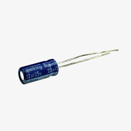 22uF/25V Radial Electrolytic Capacitor