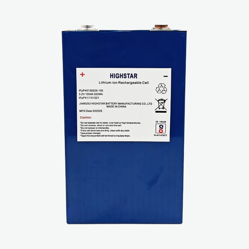 3.2V 100Ah LiFePO4 Prismatic Battery Cell (High Star Lithium Battery)