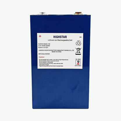 3.2V 100Ah LiFePO4 Prismatic Battery Cell (High Star Lithium Battery)