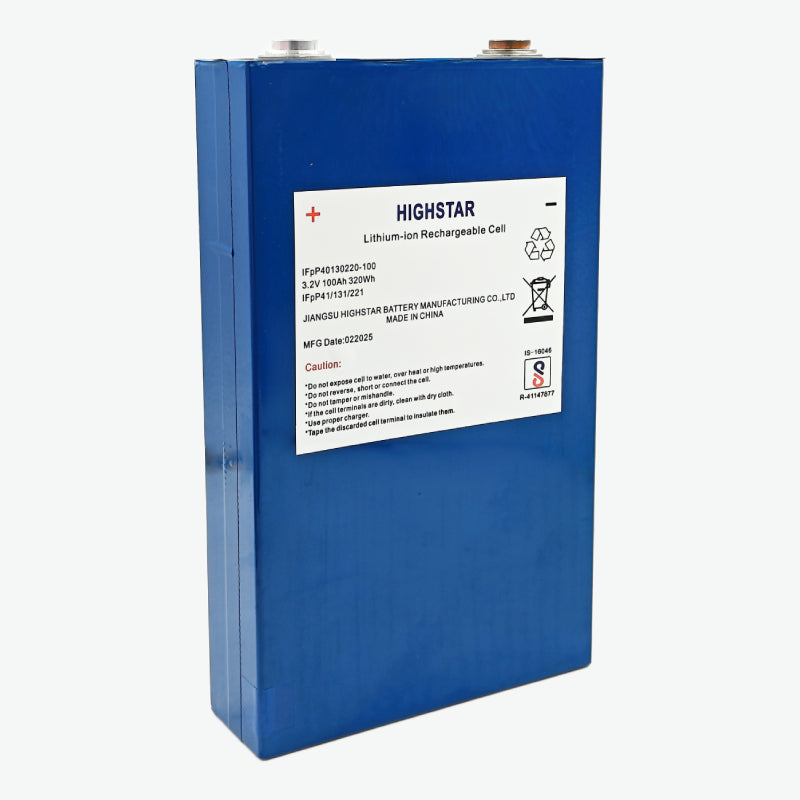 3.2V 100Ah LiFePO4 Prismatic Battery Cell (High Star Lithium Battery)