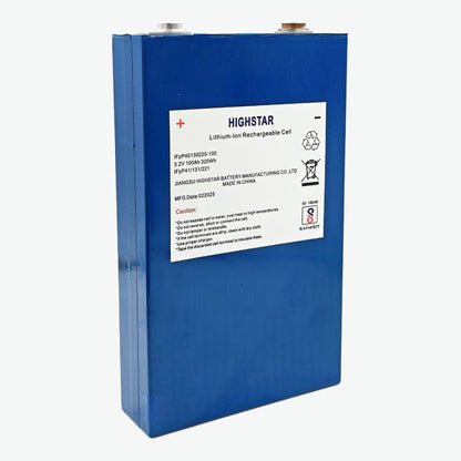 3.2V 100Ah LiFePO4 Prismatic Battery Cell (High Star Lithium Battery)