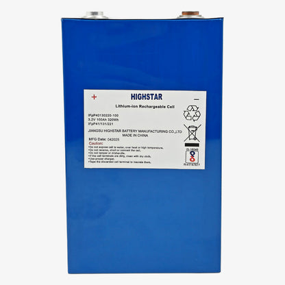 3.2V 100Ah LiFePO4 Prismatic Battery Cell (High Star Lithium Battery)