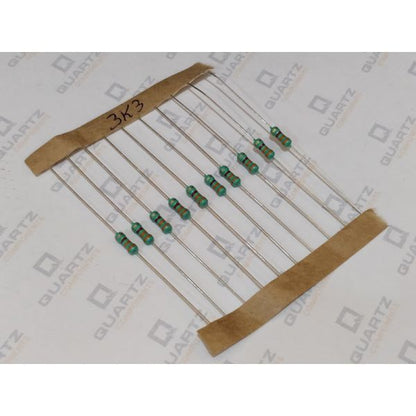 3.3K ohm, 1/4 Watt Resistor with 5% tolerance (Pack of 10)