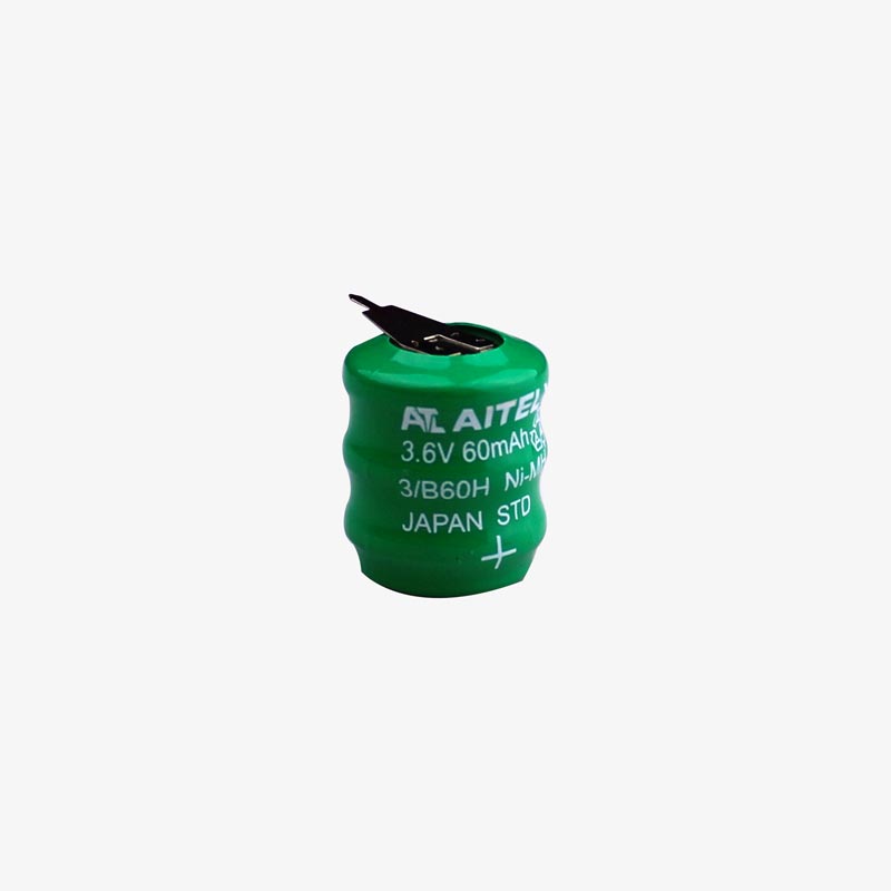 3.6V 80mAh PCB Mount Ni-MH Battery | Nickel Cell