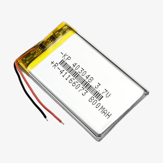 3.7V 800mAH Li-po Rechargeable Battery (KP-403048)