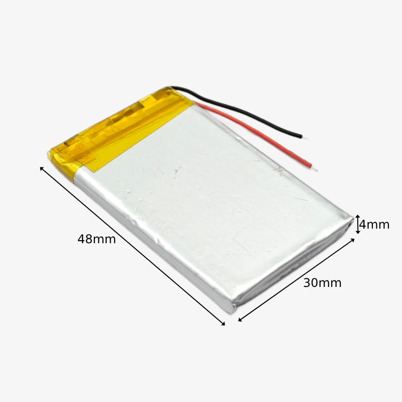 3.7V 800mAH Li-po Rechargeable Battery (KP-403048)