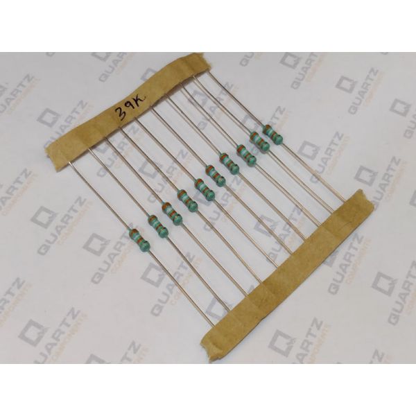 39K ohm, 1/4 Watt Resistor with 5% tolerance (Pack of 10)