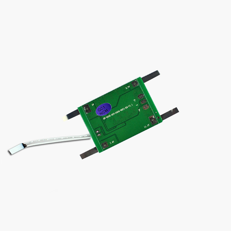 3S 6A Battery Protection BMS Module with Nickel Strip for 3.7V NMC cells
