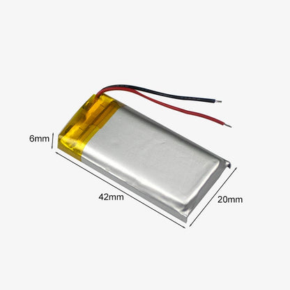3.7V 450mAH Li-Po Rechargeable Battery - (602040)