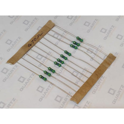 470 ohm, 1/4 Watt Resistor with 5% tolerance (Pack of 10)