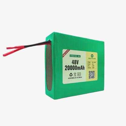 WATTNINE® 48V 20Ah Rechargeable Lithium Ion Battery with 1 year Warranty