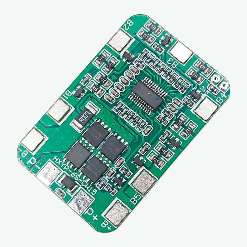 6S 20A 24V Li-ion Battery Protection Board BMS Module for 18650 Cells