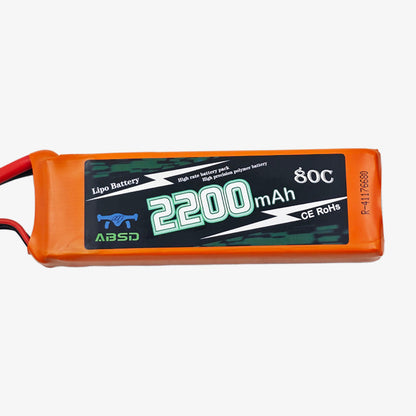 7.4V 2200mAh 2S 80C Lithium-Polymer Rechargeable Battery