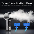 Portable Turbo Handheld Fan with Cooling Plate – 100-Speed Rechargeable Personal Fan