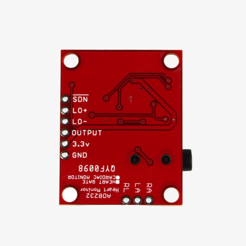 AD8232 ECG Heart Rate Monitor Sensor Module with ECG Cables & Electrodes