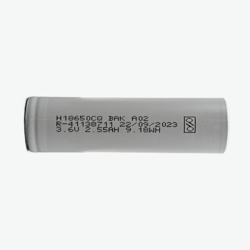 BAK 18650 Li-ion 2550mAh 3C Rechargeable Battery - Original