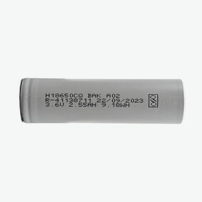 BAK 18650 Li-ion 2550mAh 3C Rechargeable Battery - Original