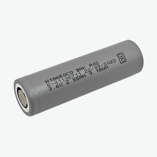 BAK 18650 Li-ion 2550mAh 3C Rechargeable Battery - Original