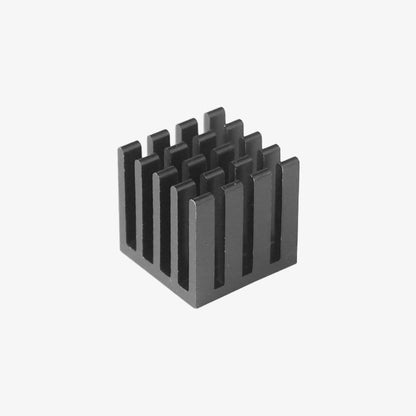 Black Aluminium Heatsink for Raspberry Pi (With adhesive tape) - 14x14x11 mm