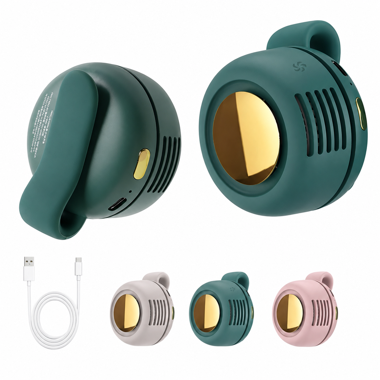 Portable Silent Mini Bladeless Fan Clip On, Small Fan Clip on for Shirt & Waist