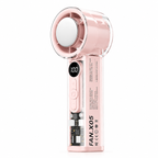 Portable Turbo Handheld Fan with Cooling Plate – 100-Speed Rechargeable Personal Fan