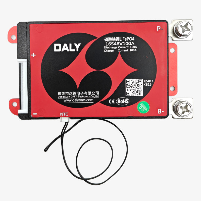 DALY LiFePO4 16S 48V 100A Waterproof Battery Management System - BMS Protection Board