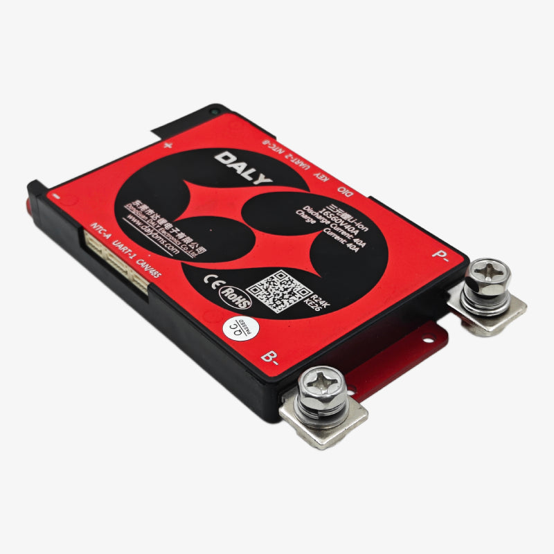 DALY Smart BMS Lithium-Ion 16S 60V 40A Battery Management System with UART, CAN, RS485 and Bluetooth Communication Support