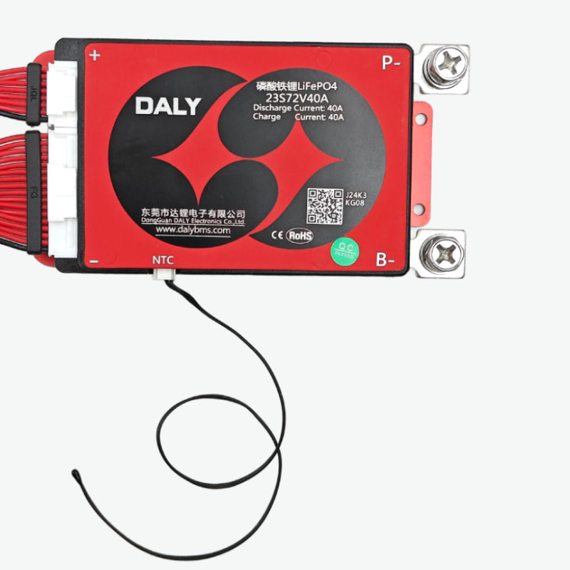 DALY LiFePo4 23S 72V 40A Waterproof Battery Management System - BMS Protection Board
