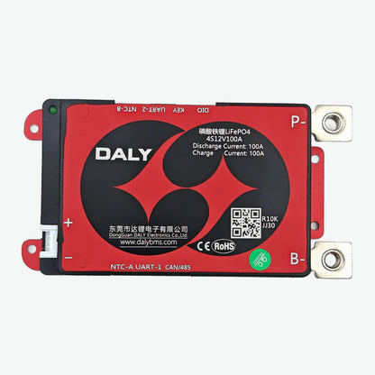 DALY Smart BMS LiFePo4 4S 12.8V 100A Battery Management System with UART, CAN, RS485 and Bluetooth Communication Support