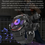 OVISEN T100 1.39 inch TFT Screen 2 in 1 Bluetooth Headset Smart Watch, Support Blood Oxygen Monitoring/Bluetooth Music