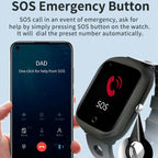 FA66S 1.3-inch Screen 4G Network GPS Tracking Elderly Smart Watch Support Heart Rate / Blood Pressure Monitoring, Eurasia-Africa Version, American Version
