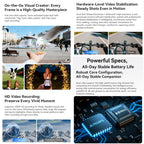X01 Ultra Cycling Smart AI Sports Glasses 8MP HeyCyan, Six-axis Image Stabilization, Wi-Fi, BT Call, AI Voice Assistant, AI Translation