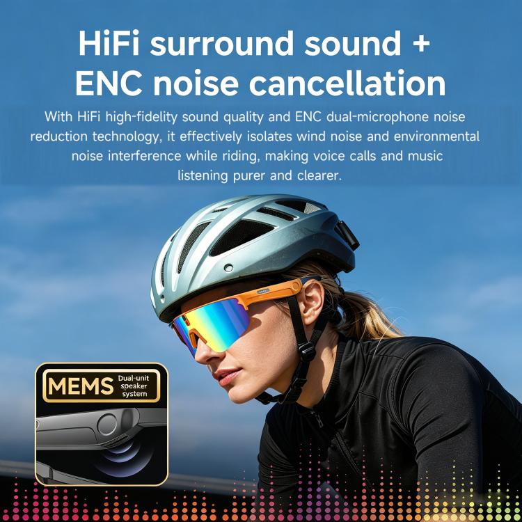 L805 Smart AI Cycling Glasses 8MP Stabilization Camera — product photo 18