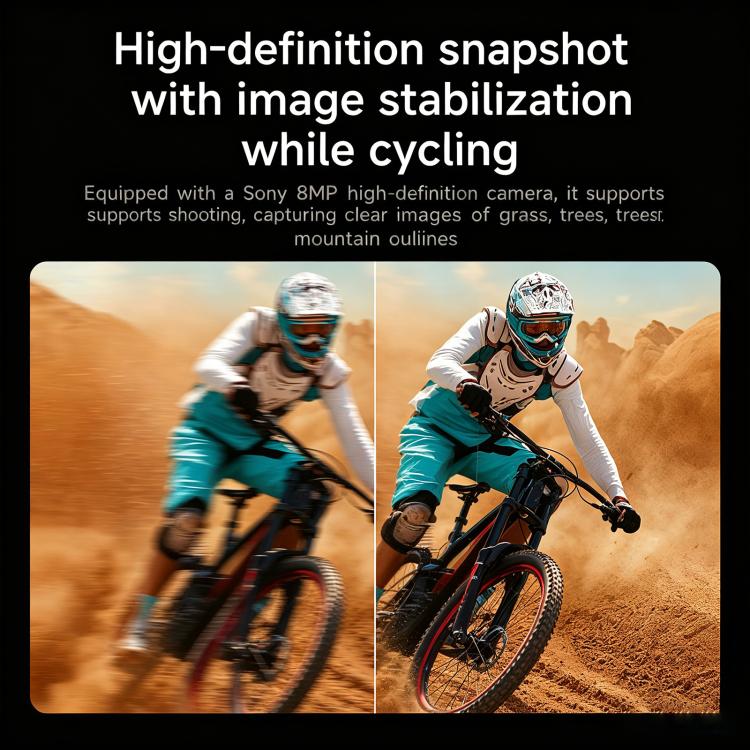 L805 Smart AI Cycling Glasses 8MP Stabilization Camera — product photo 9