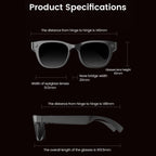 E06S 13MP 1080P Dual-Loudspeaker AI Smart Glasses Support Music / Calling