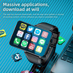 LOKMAT APPLLP 9 MAX 4G Smart Watch, 2.8 inch MTK6769 Octa Core, Android 15, Heart Rate, Blood Oxygen, OTG, GPS, 4GB+64GB