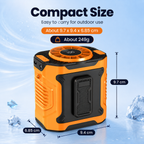 Hands-Free Portable Body Cooler - Multi-functional Waist & Neck Fan for Camping & Outdoor Work