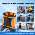 Hands-Free Portable Body Cooler - Multi-functional Waist & Neck Fan for Camping & Outdoor Work